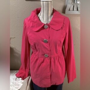AB STUDIO ELEGANT HOT PINK COAT.